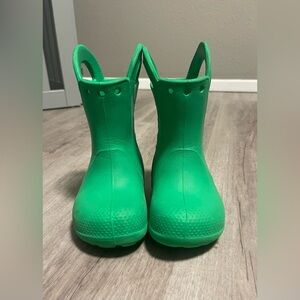 Crocs Green Rain Boots | C7